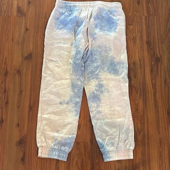 Bella dahl blue and pink tie-dyed linen joggers XS - Picture 4 of 4